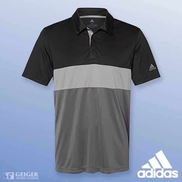 Black and gray Adidas Polo
